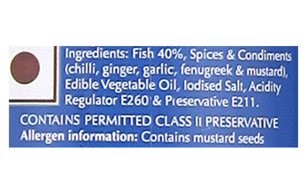 Keya Mangalore Fish Pickle   Glass Jar  270 grams